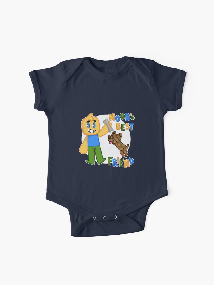 Roblox Noob With Dog Roblox Inspired T Shirt Baby One Piece By - light blue shirt roblox