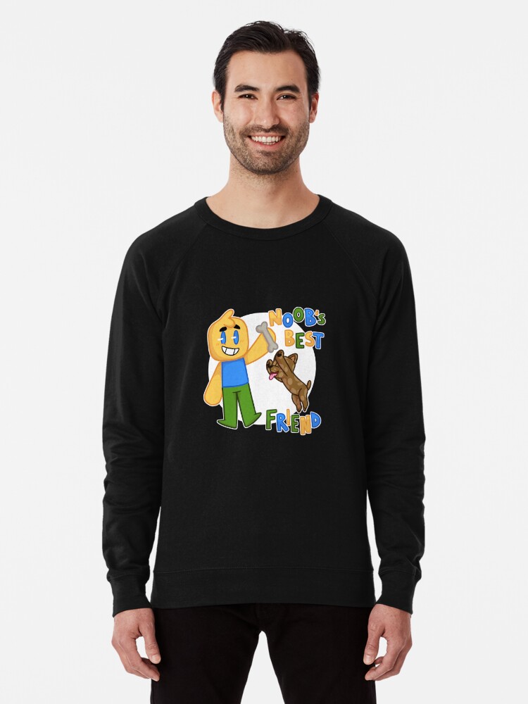 Roblox Noob With Dog Roblox Inspired T Shirt Lightweight Sweatshirt By Smoothnoob Redbubble - roblox t shirt dog