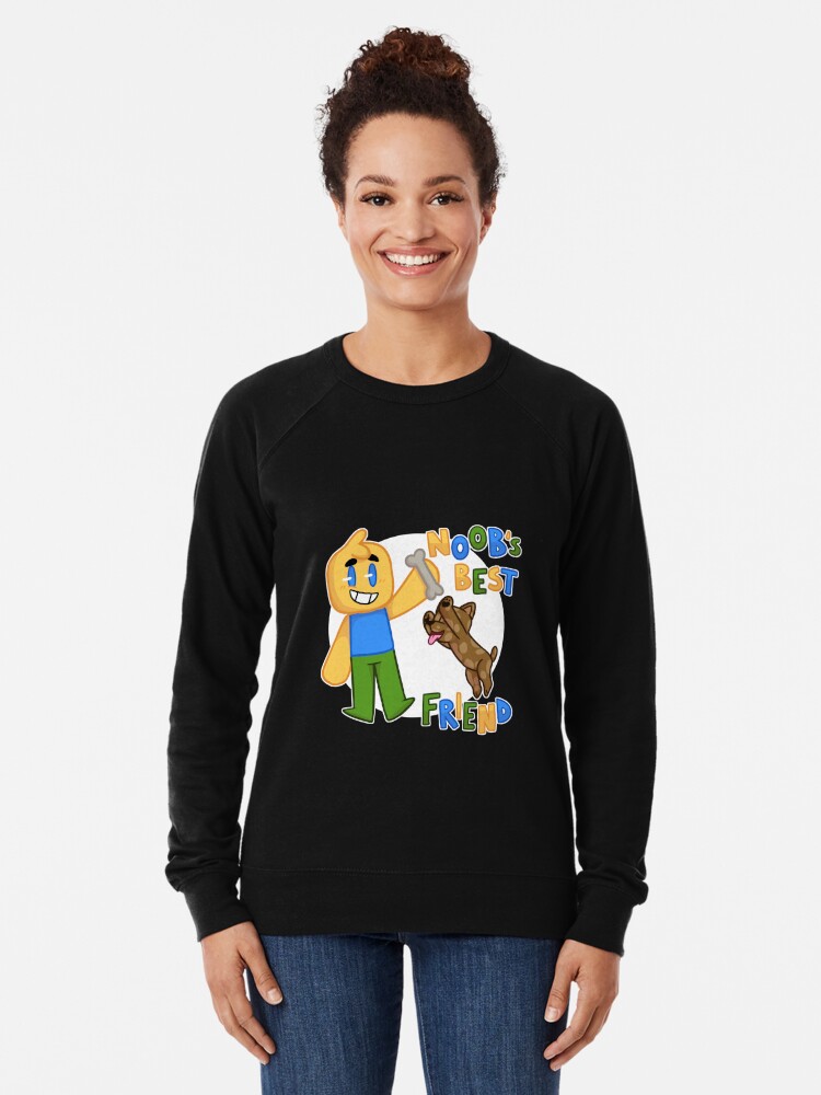 Roblox Noob With Dog Roblox Inspired T Shirt Lightweight Sweatshirt By Smoothnoob Redbubble - baby carrier holding a noob roblox