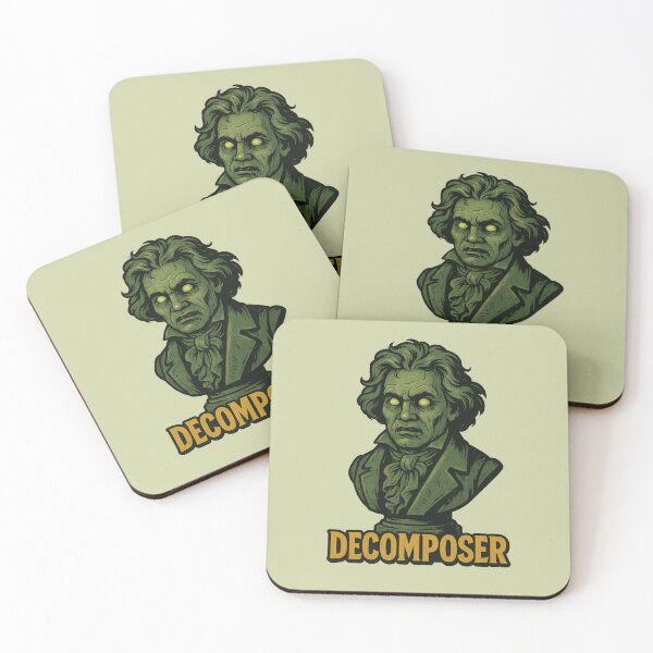 Item preview, Decomposer – Zombie Beethoven Bust designed and sold by hangmeart.