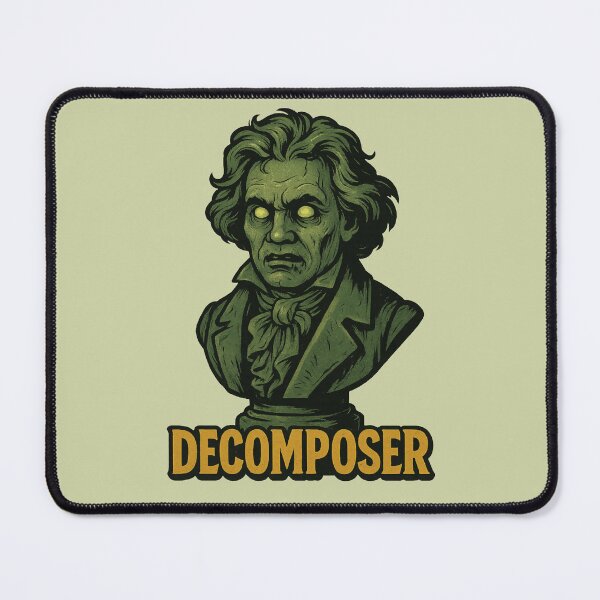 Item preview, Decomposer – Zombie Beethoven Bust designed and sold by hangmeart.