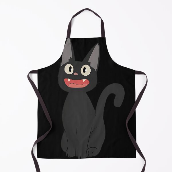 Tablier Robe GHIBLI Kiki’s Delivery Service – Officiel Japonais, Femme, Chat Noir