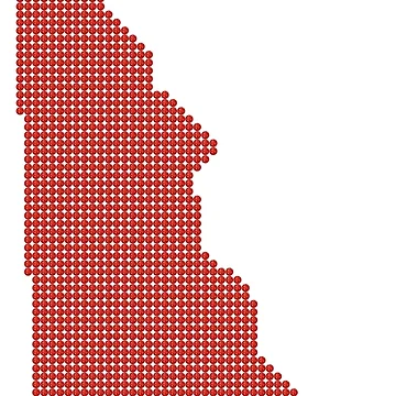 Artwork thumbnail, Delaware Red Rhinestone by TheIconSmith