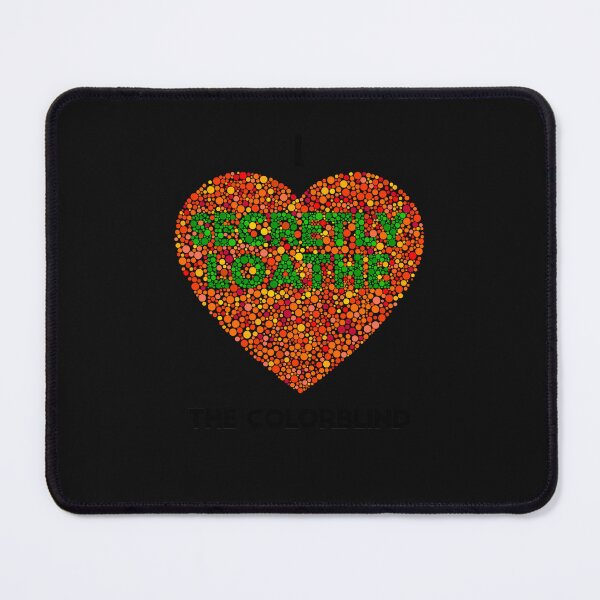 Item preview, Ishihara Colorblind Test I Heart The Colorblind (Us Spelling) designed and sold by mppjtungo.