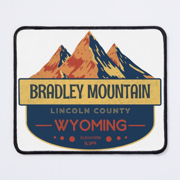 Item preview, Bradley Mountain, Lincoln County, Wyoming, Mountain Design designed and sold by Wanderful-roads.