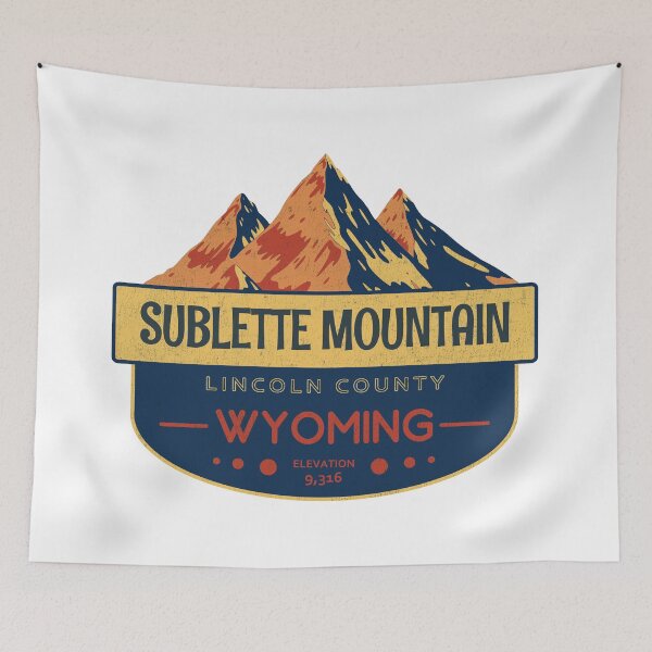 Item preview, Sublette Mountain, Lincoln County, Wyoming, Mountain Design designed and sold by Wanderful-roads.