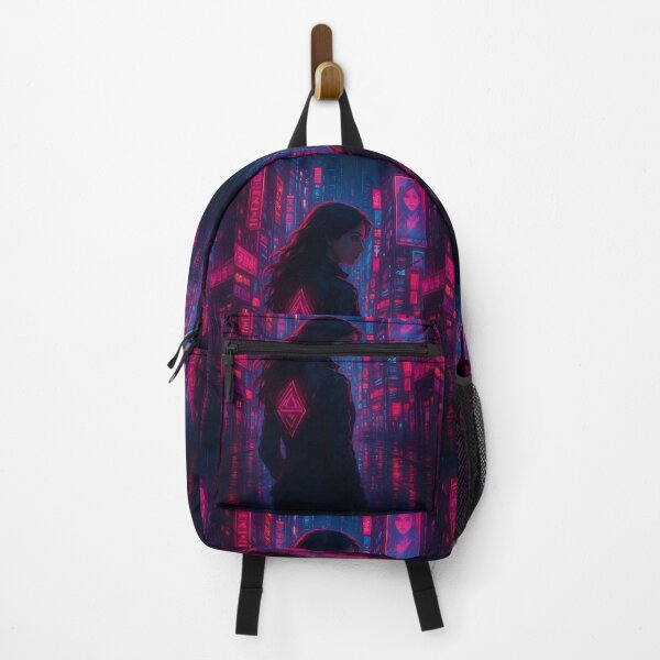 Item preview, Neon Samurai in Cyberpunk City designed and sold by AIDreamsArt.