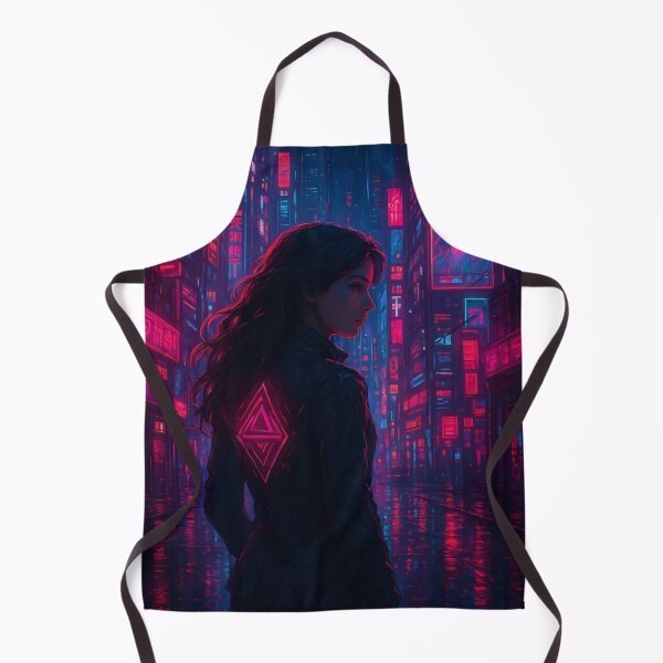 Item preview, Neon Samurai in Cyberpunk City designed and sold by AIDreamsArt.