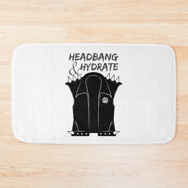 Item preview, Leather Rocker Vest | Headbang and Hydrate designed and sold by ObsidianDaz.