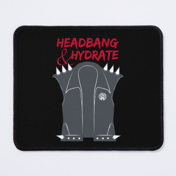 Item preview, Leather Rocker Vest | Headbang and Hydrate designed and sold by ObsidianDaz.