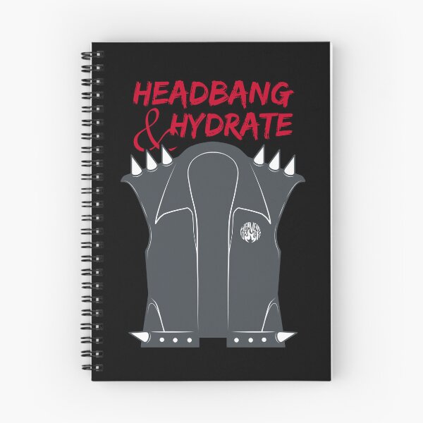 Item preview, Leather Rocker Vest | Headbang and Hydrate designed and sold by ObsidianDaz.