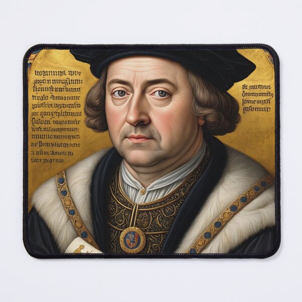 Item preview, Thomas Cromwell vintage Tudor Henry VIII advisor portrait art painting designed and sold by Vintage Designs +.