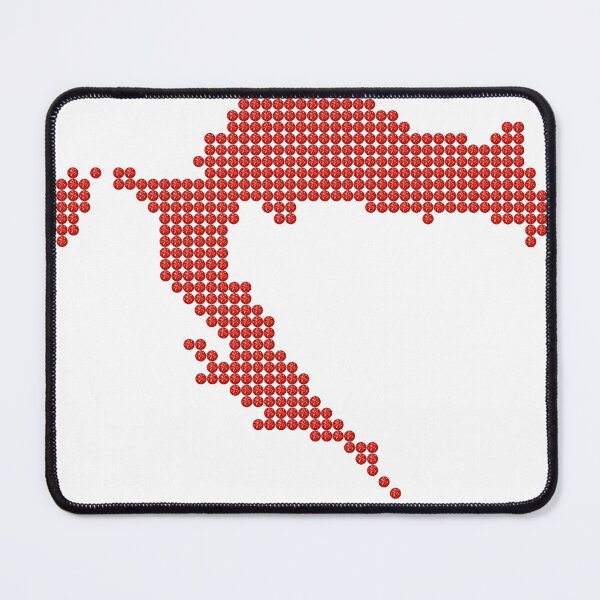 Item preview, Croatia Red Rhinestone designed and sold by TheIconSmith.