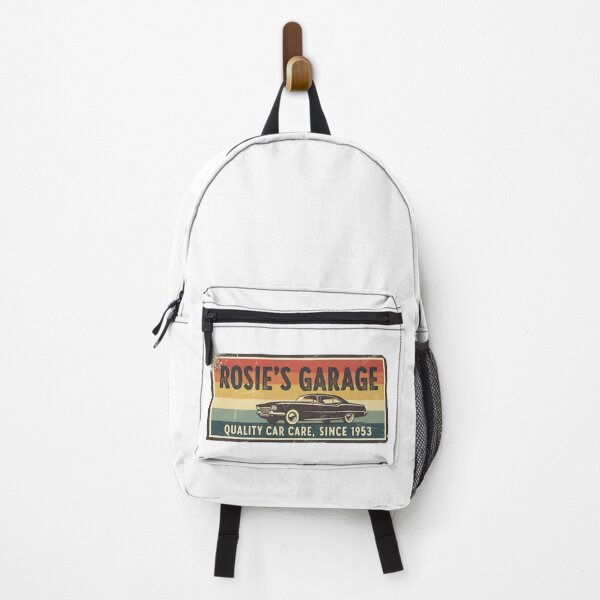 Item preview, Rosie's Garage | Retro Sunset Strip Car Care designed and sold by RedDelaney.
