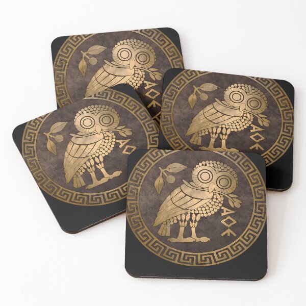 Item preview, Athens Ancient Greece Athenian Owl Symbol Of Goddess Athena 1940 designed and sold by DouglaKoier.