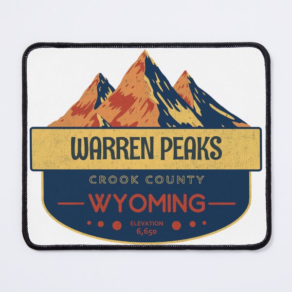 Item preview, Warren Peaks, Crook County, Wyoming, Mountain Design designed and sold by Wanderful-roads.
