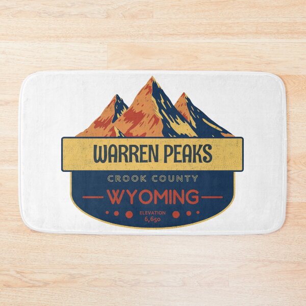 Item preview, Warren Peaks, Crook County, Wyoming, Mountain Design designed and sold by Wanderful-roads.