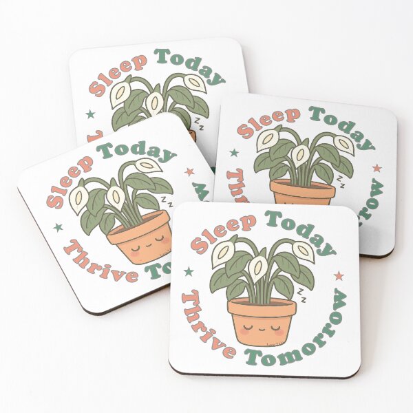 Item preview, Sleepy Peace Lily – “Sleep Today, Thrive Tomorrow” | Cute Kawaii Plant Design designed and sold by Lazy T Co..