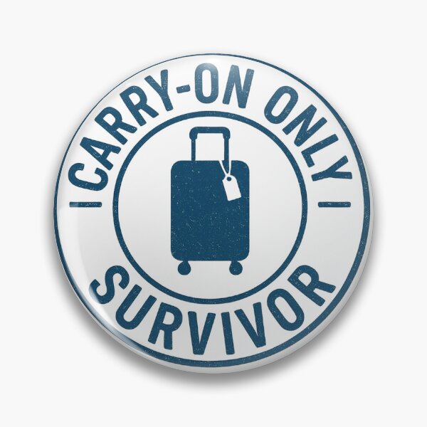 Item preview, Carry-On Only Survivor Travel Stamp T-Shirt designed and sold by CatoVerres.