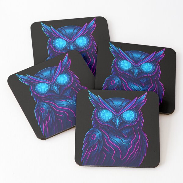 Item preview, Neon Cybernetic Owl designed and sold by kyokugen.