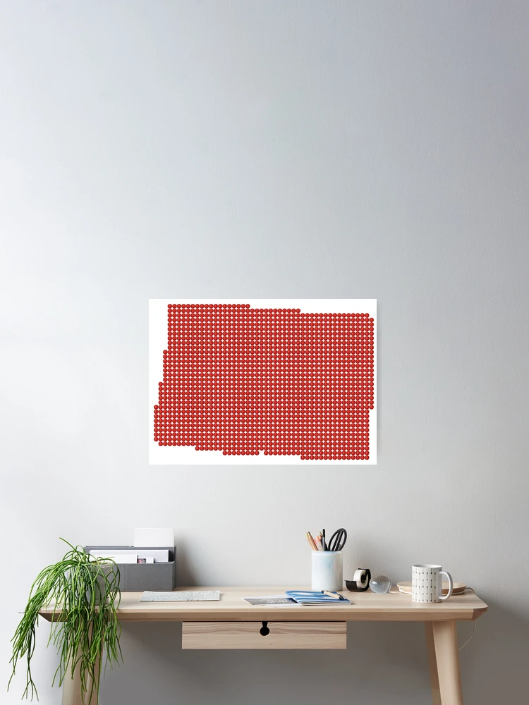 Thumbnail 2 of 3, Poster, Colorado Red Rhinestone designed and sold by TheIconSmith.