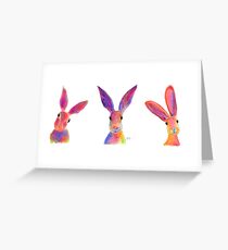 HASE / RABBIT PRINTS 'DIE HAFFIGEN HARES' VON SHIRLEY MACARTHUR Grußkarte