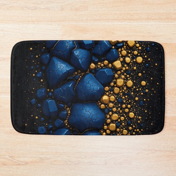 Item preview, Blue and Gold Fragments designed and sold by Kaleidoscope Print.