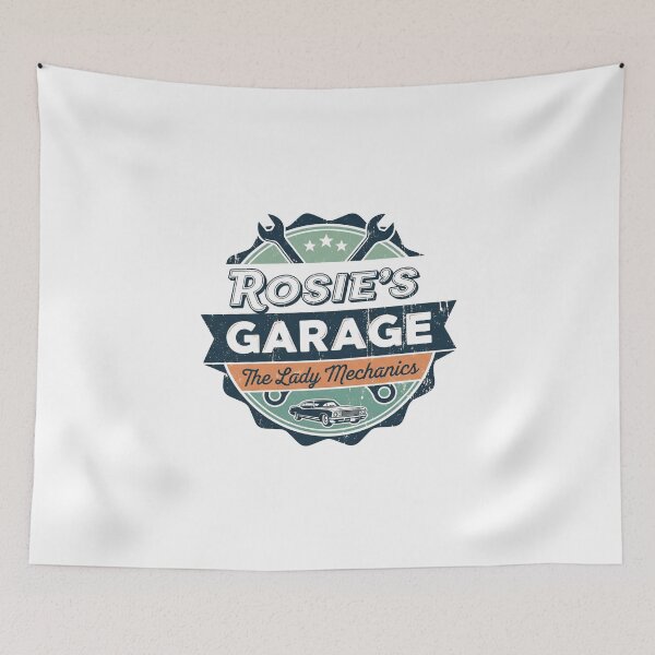 Item preview, Rosie's Garage | The Lady Mechanics designed and sold by RedDelaney.