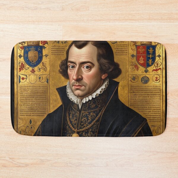 Item preview, Thomas Cromwell vintage Tudor Henry VIII advisor portrait art painting designed and sold by Vintage Designs +.