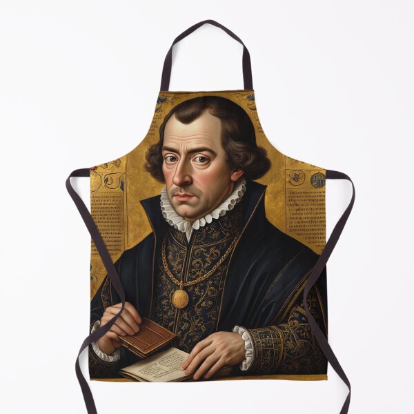 Item preview, Thomas Cromwell vintage Tudor Henry VIII advisor portrait art painting designed and sold by Vintage Designs +.
