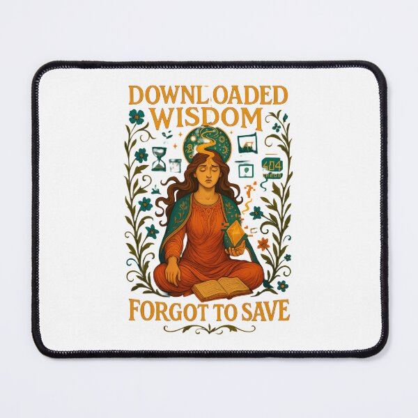 Item preview, Downloaded Wisdom Forgot To Save T-Shirt | Funny Spiritual Memory Tee designed and sold by MySpiritTravels.