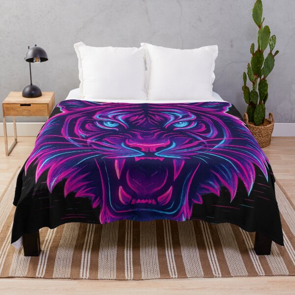 Item preview, Synthwave Neon Tiger designed and sold by kyokugen.