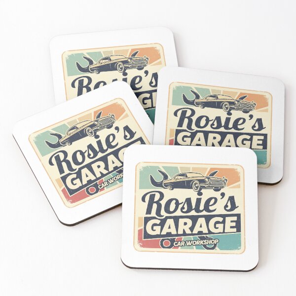 Item preview, Rosie's Garage | Vintage Car Workshop Emblem designed and sold by RedDelaney.
