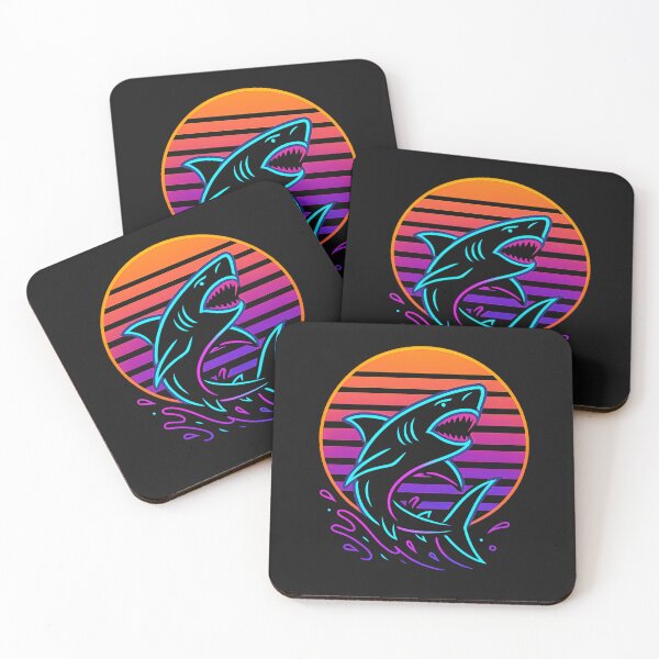 Item preview, Retro Neon Shark designed and sold by kyokugen.