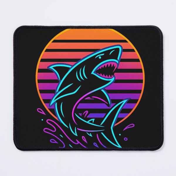 Item preview, Retro Neon Shark designed and sold by kyokugen.