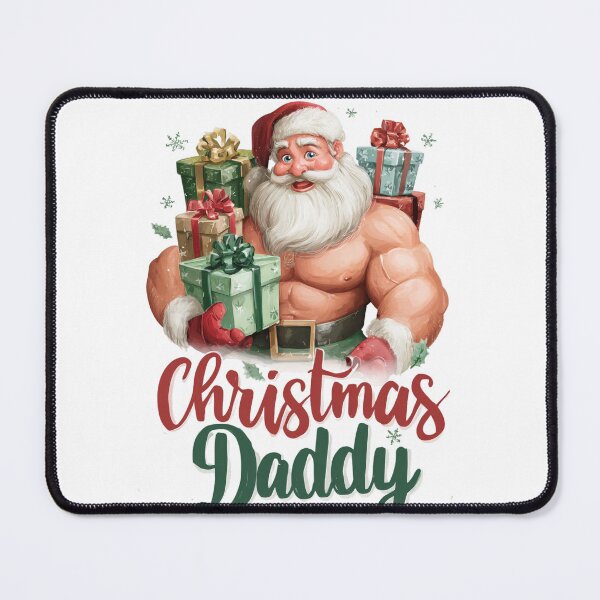 Item preview, Daddy Christmas – Funny Muscular Santa Illustration designed and sold by Maryna_Reine.