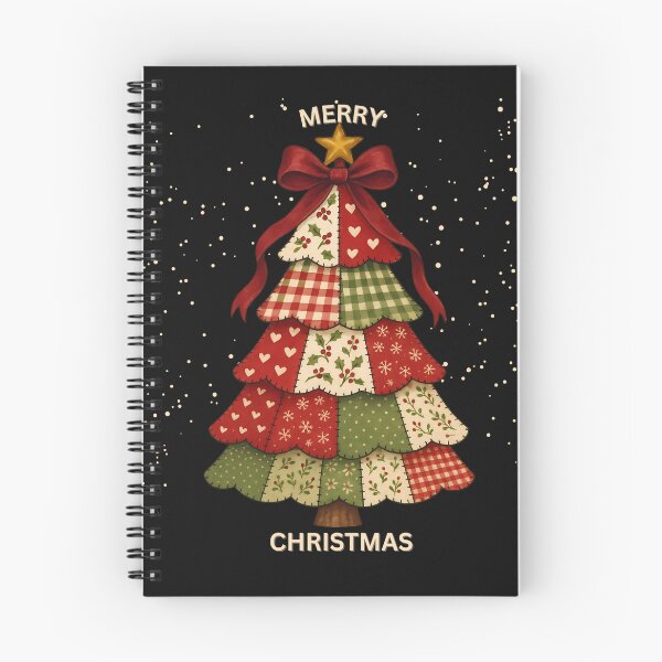Item preview, Patchwork Christmas Tree Vintage Folk Art Holiday designed and sold by MTJ-Mushrooms.