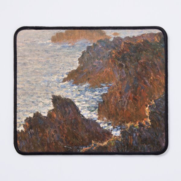 Item preview, Rocks at Belle-Isle Port-Domois 1886 Claude Monet - French Impressionist Seascape - Breton Coastal Landscape designed and sold by Under-TheTable.