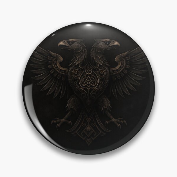 Item preview, Gothic Two-Headed Eagle Emblem  Dark Fantasy Symbolic Design designed and sold by VelureArt.