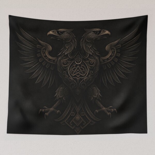 Item preview, Gothic Two-Headed Eagle Emblem  Dark Fantasy Symbolic Design designed and sold by VelureArt.