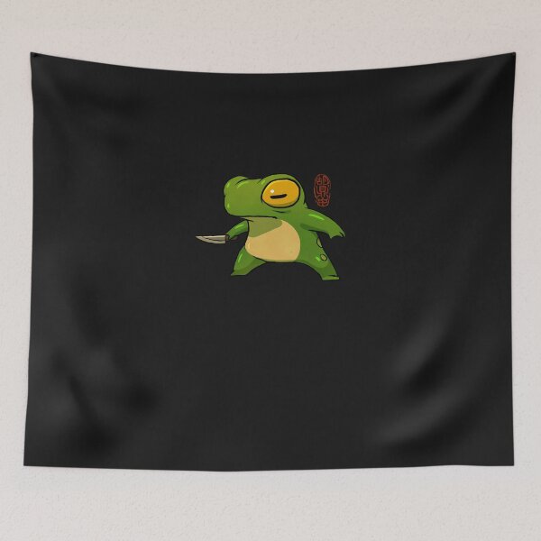 Item preview, Knife Wielding Stabby Gremlin Frog Artwork Asian Style designed and sold by nuarjcinw.