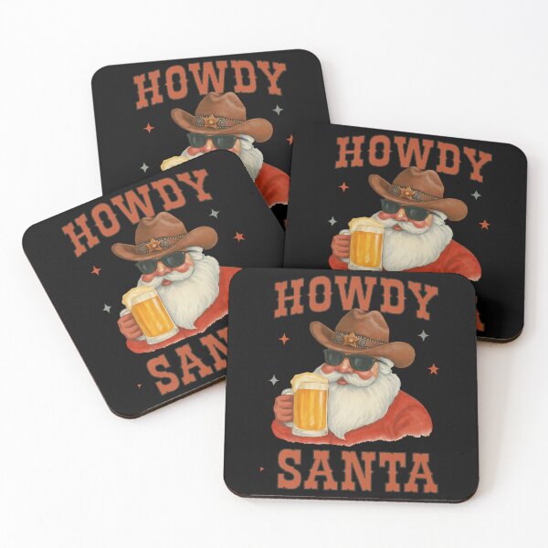 Item preview, Howdy Santa Cowboy Beer Christmas designed and sold by MatthewDickers.