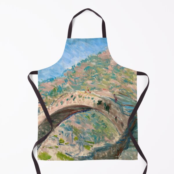 Item preview, Bridge at Dolceacqua 1884 Claude Monet - French Impressionist Italian Landscape - Ligurian Riviera Painting designed and sold by Under-TheTable.