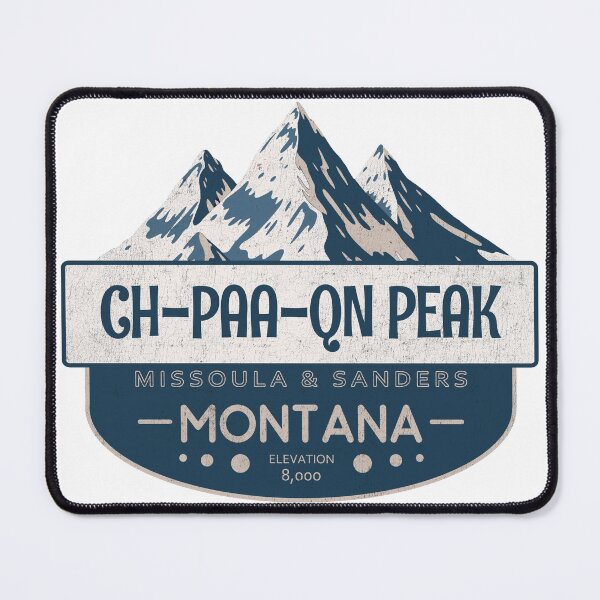 Item preview, Ch-paa-qn Peak, Missoula & Sanders, Montana, Mountain Design designed and sold by Wanderful-roads.