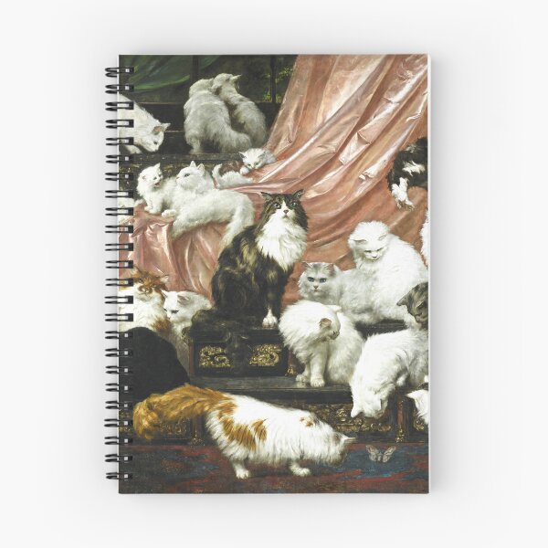 Item preview, My Wife's Lovers Carl Kahler - Victorian Cat Portrait - 19th Century Animal Painting Masterpiece designed and sold by Under-TheTable.