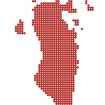Artwork thumbnail, Bahrain Red Rhinestone by TheIconSmith