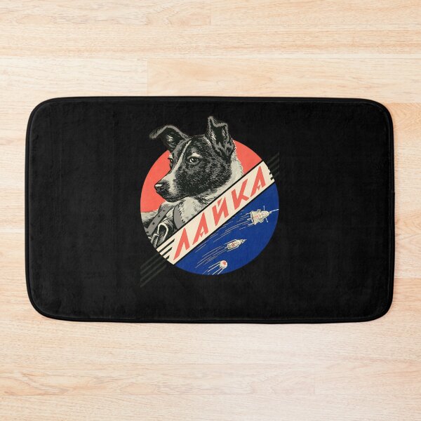 Item preview, Laika First Space Dog  Soviet Vintage Space Poster Hq-Quality Restored (1) designed and sold by hgmbkptkw.