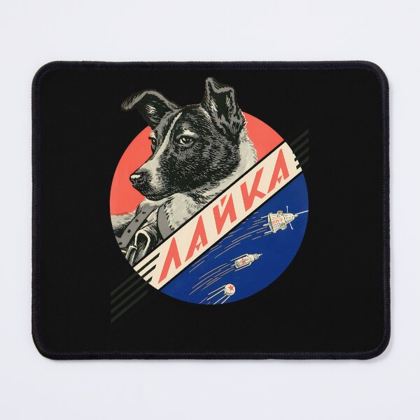 Item preview, Laika First Space Dog Soviet Vintage Space Poster Hq-Quality Restored designed and sold by hgmbkptkw.