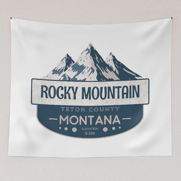 Item preview, Rocky Mountain, Teton County, Montana, Mountain Design designed and sold by Wanderful-roads.