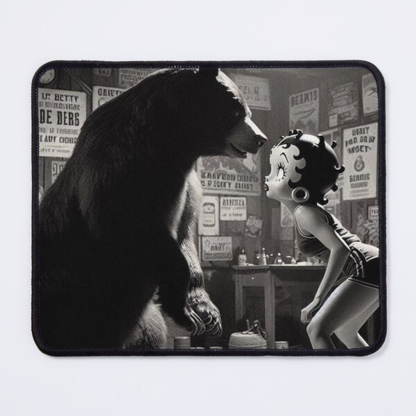 Item preview, "Boopzilla vs. The Mic Drop: A Bear-y Dramatic Showdown!" designed and sold by Print Fiction.